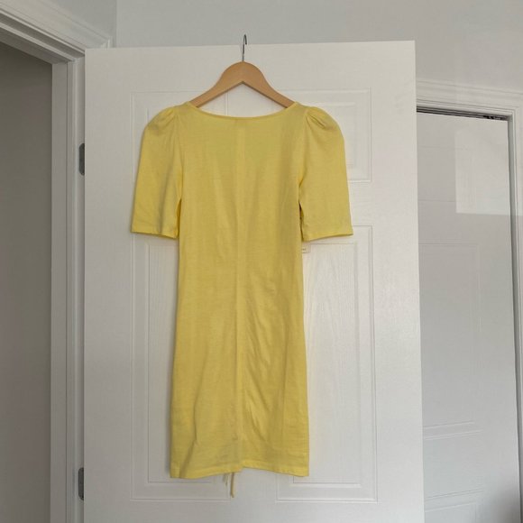 Wilfred Ruched Yellow Dress - Picture 2 of 4